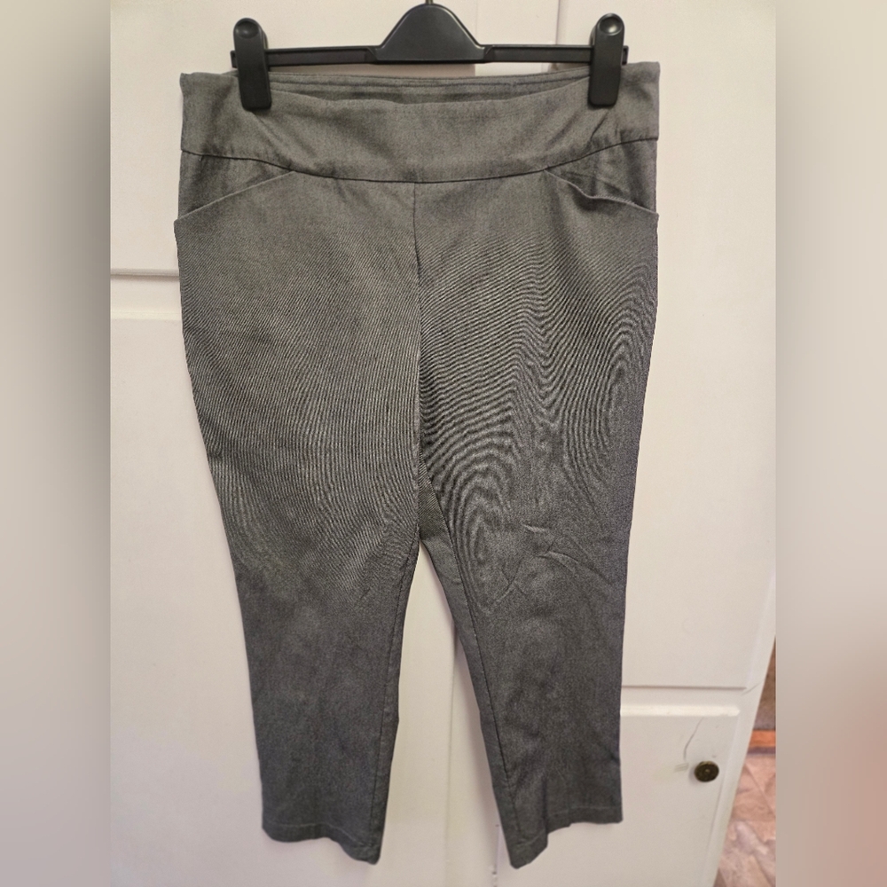 Tribal Charcoal Ankle Pants